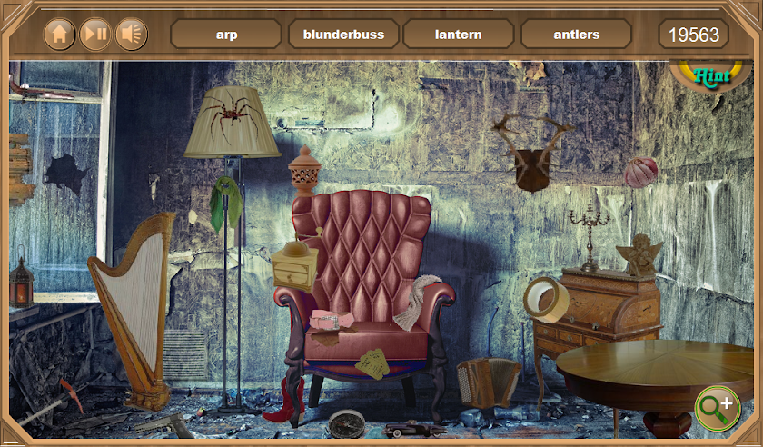 Hidden Object Haunted Village Screen 1