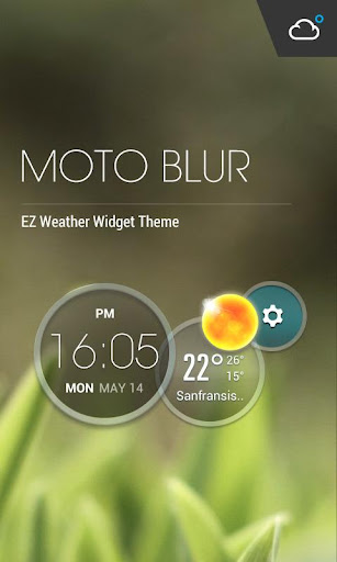 Moto スタイル クロック 時計 天気 ウィジェット