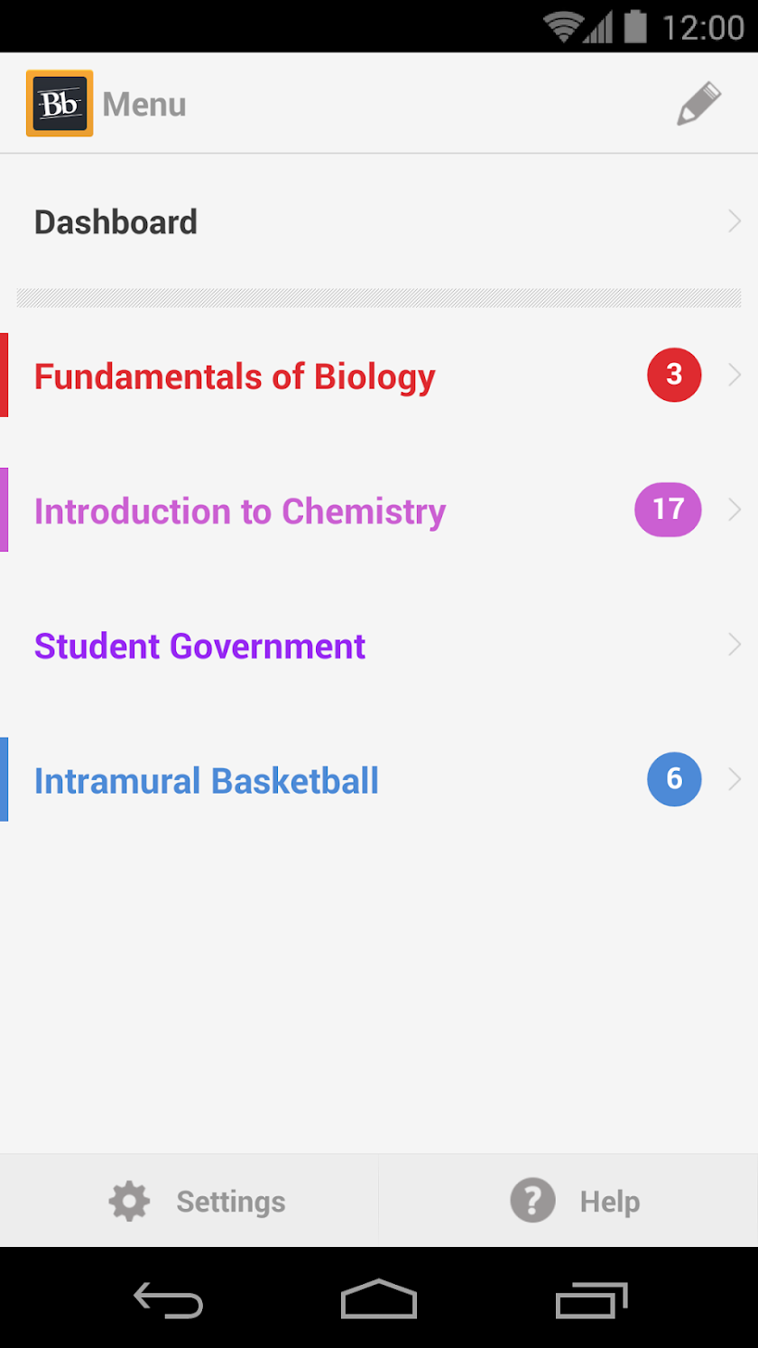 Mobile Learn™ Screen 1