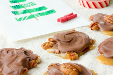 Homemade Gift Recipe: Caramel Pecan Turtle Clusters