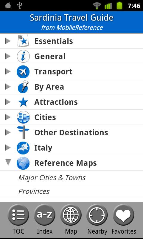 Android application Sardinia, Italy - Travel Guide screenshort