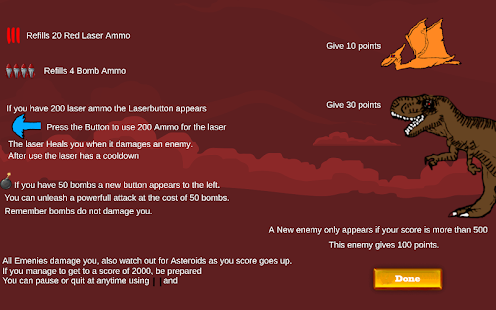 Lastest Dino Ship Scrolling Shooter APK for Android