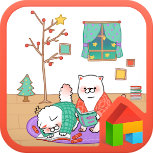 Winter cat dodollauncher theme.apk 1.2