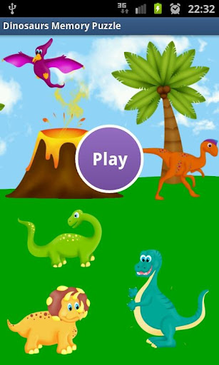 Fun Dinosaur Kids Memory Game