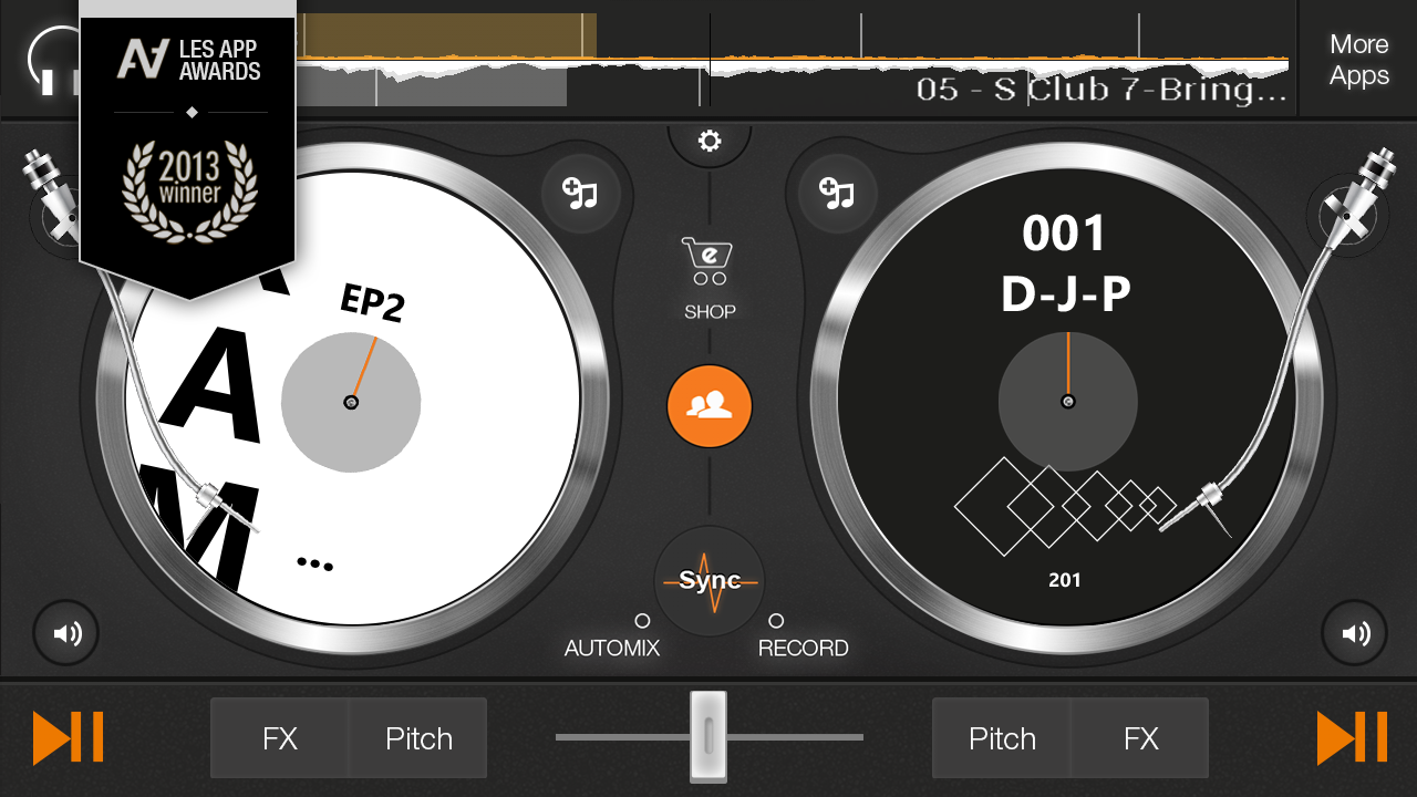 edjing PE - Giradiscos DJ Mix - pantalla