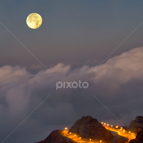 Al Hada Road by Jojie Canezal - City,  Street & Park Night