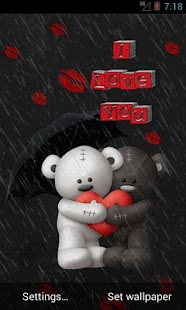 Download Teddy Loves You Live Wallpaper APK for Android