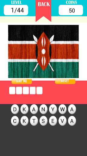 Flags of africa guess word