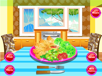 Baked chicken cooking poster 7