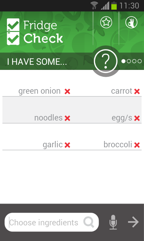    Fridge Check (Cooking recipes)- screenshot  