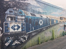 Blue Train Mural