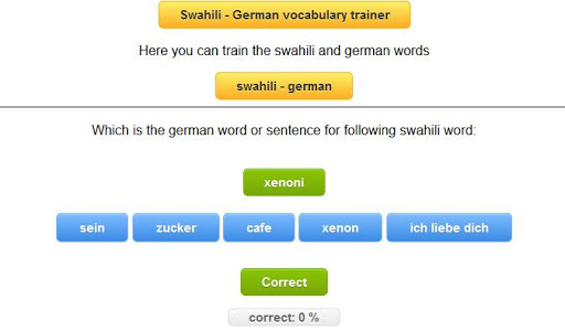 Swahili german training