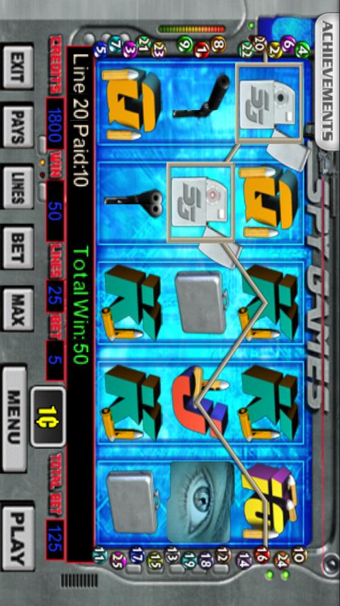 Android application Spy Games Slot Machine screenshort