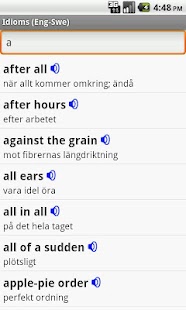 English-Swedish Idioms Screenshots 0