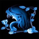 3D girl and flower