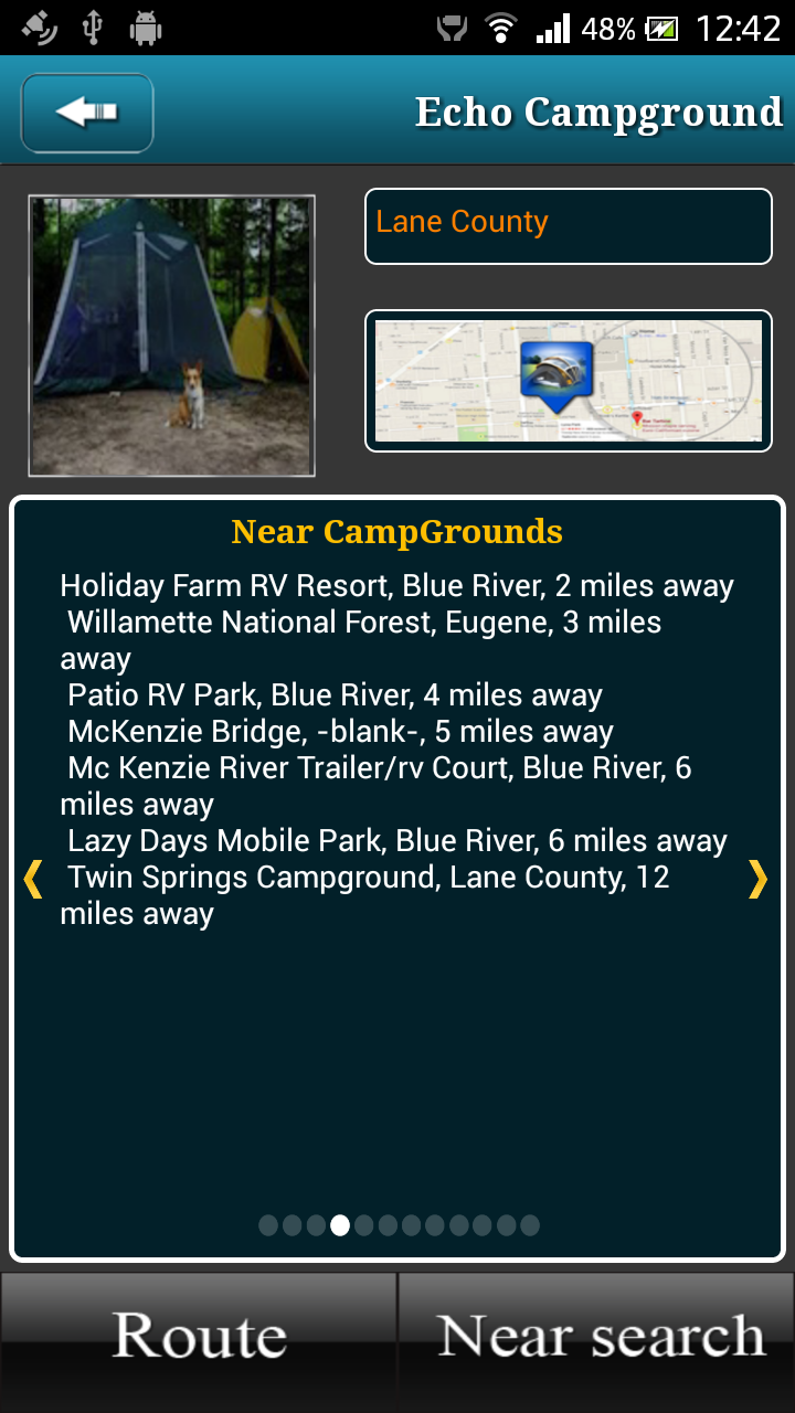 Oregon Campgrounds Screen 3