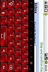 Lastest Red Foggy Keyboard Skin APK