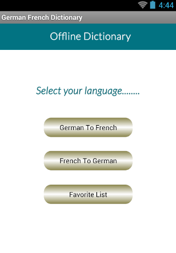 German French Dictionary