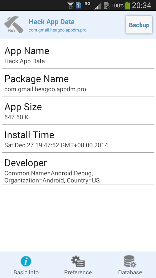    Hack App Data- screenshot  
