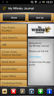 Android application My Whisky Journal screenshot