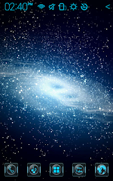 Galaxy Atom theme poster 2