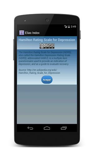 【免費健康App】Hamilton Rating for Depression-APP點子