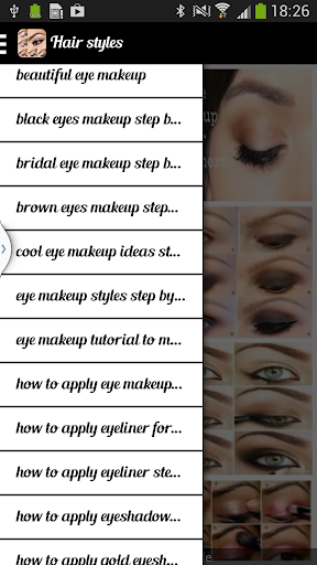 Trendy Eye Makeup Stepwise