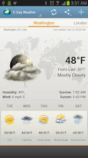 Android Weather & Clock Widget - screenshot thumbnail