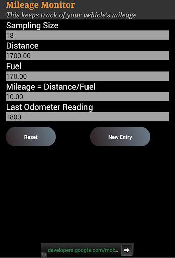 Mileage Monitor