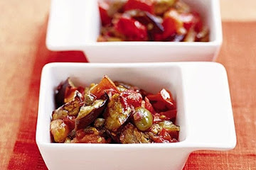 Sweet & sour aubergines