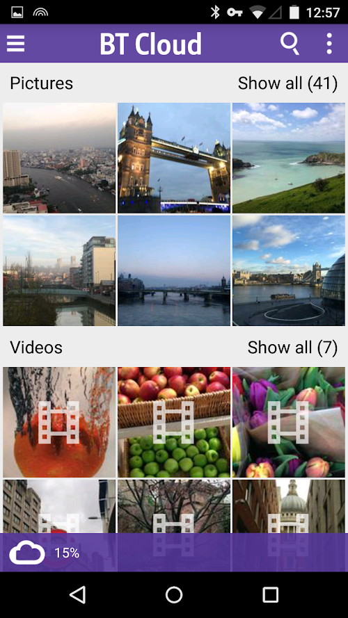 Android application BT Cloud screenshort