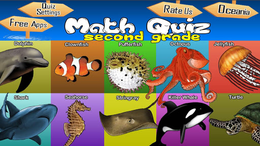 Math Quiz For Second Grade