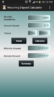 Recurring Deposit Calculator Screenshots 3