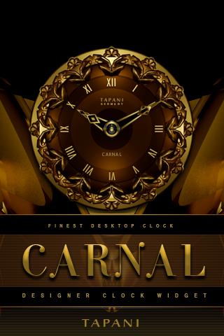 CARNAL Luxury Clock Widget