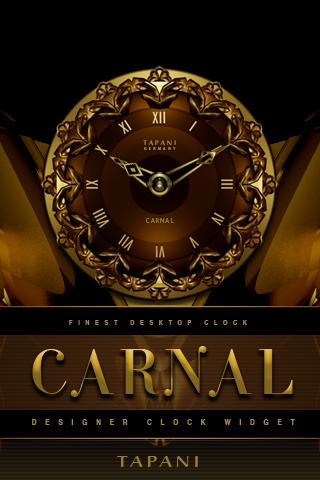 Android application CARNAL Luxury Clock Widget screenshort