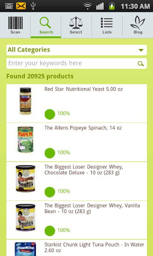 FoodSmart Healthy Grocery List