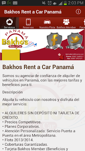 【免費商業App】Bakhos Rent a Car Panamá-APP點子