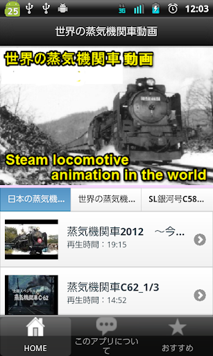 Steam locomotive animation