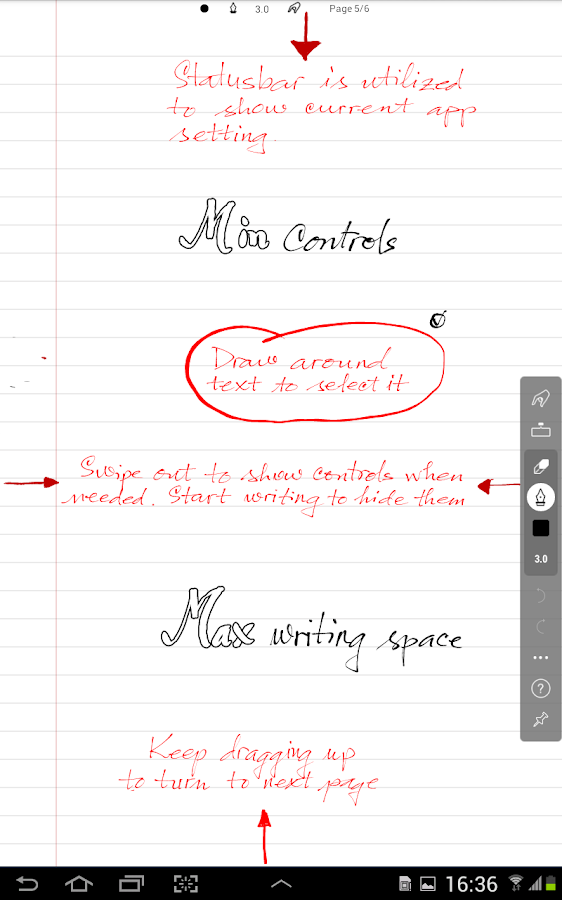 Free handwriting application for android