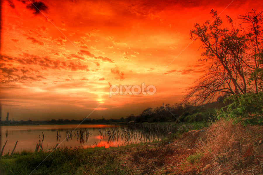 telaga ngipik sunrise by Rizal Debby - Landscapes Sunsets & Sunrises
