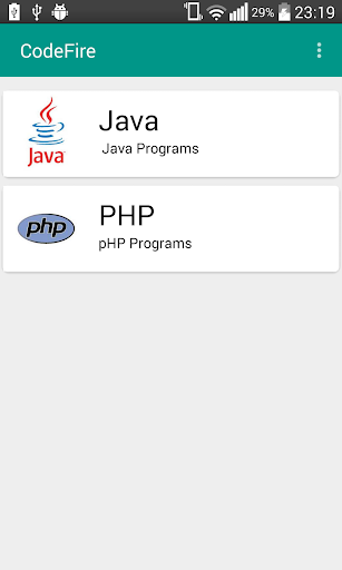 CodeFire PHP Java Programs
