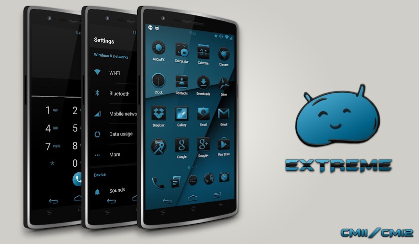 JB Extreme Theme CM12 CM13 Screen 1