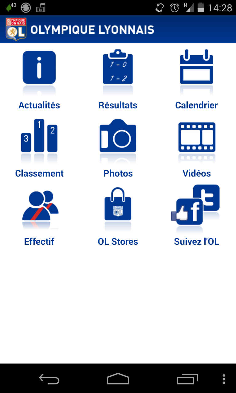 Android application OL - OLPLAY screenshort