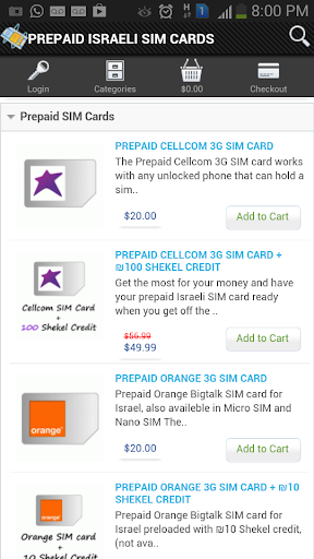 Prepaid Israeli SIM Topup