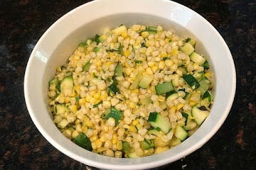 Corn and Zucchini Salad with Chives