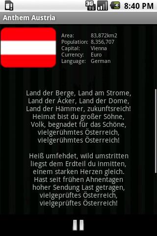 National Anthem Austria Screen 2