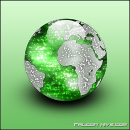 World Icon green