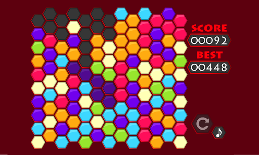 Hexagon Color Match puzzle