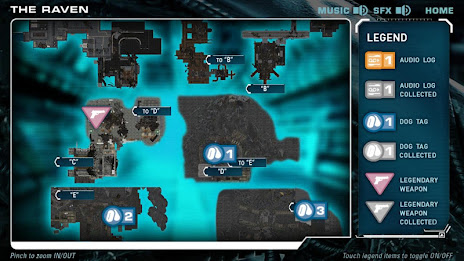 Map guide for Aliens Colonial Marines poster 2