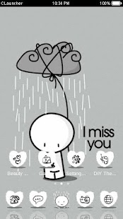 Miss You C Launcher Theme Screenshots 3